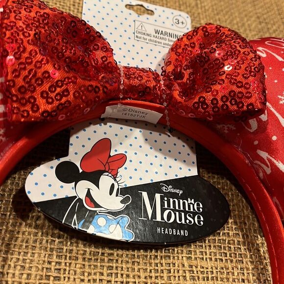NWT Christmas Disney Minnie Mouse headband - Picture 2 of 2